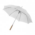 Automatischer Regenschirm aus Polyester 190T Farbe Weiß dritte Ansicht