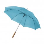 Automatischer Regenschirm aus Polyester 190T Farbe Hellblau dritte Ansicht