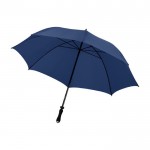Manueller Regenschirm mit Band Farbe Dunkelblau dritte Ansicht