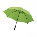 Manueller Regenschirm mit Band Farbe Hellgrün dritte Ansicht