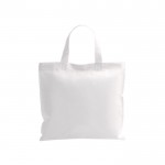 Non-Woven-Tasche mit kurzen Henkeln, 80 gr/m2 Farbe weiß erste Ansicht