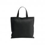 Non-Woven-Tasche mit kurzen Henkeln, 80 gr/m2 Farbe schwarz erste Ansicht
