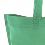 Non-Woven-Tasche mit kurzen Henkeln, 80 gr/m2 Farbe grün dritte Ansicht