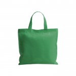 Non-Woven-Tasche mit kurzen Henkeln, 80 gr/m2 Farbe grün erste Ansicht