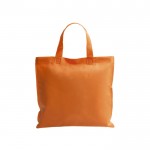 Non-Woven-Tasche mit kurzen Henkeln, 80 gr/m2 Farbe orange erste Ansicht