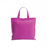 Non-Woven-Tasche mit kurzen Henkeln, 80 gr/m2 Farbe pink erste Ansicht