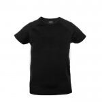 Bedruckte Sport-T-Shirts für Kinder 135 g/m2 Farbe schwarz Vorderansicht