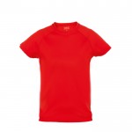 Bedruckte Sport-T-Shirts für Kinder 135 g/m2 Farbe rot Vorderansicht