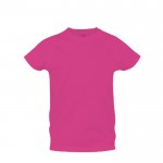 Bedruckte Sport-T-Shirts für Kinder 135 g/m2 Farbe rosa Vorderansicht