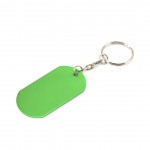 Schlüsselanhänger mit Pin in militärischer Ästhetik Farbe grün zweite Ansicht