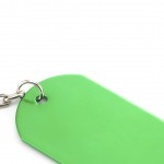 Schlüsselanhänger mit Pin in militärischer Ästhetik Farbe grün dritte Ansicht