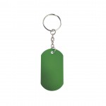 Schlüsselanhänger mit Pin in militärischer Ästhetik Farbe grün erste Ansicht