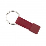Einfacher Schlüsselanhänger in Farbe für Werbung Farbe rot zweite Ansicht