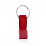Einfacher Schlüsselanhänger in Farbe für Werbung Farbe rot