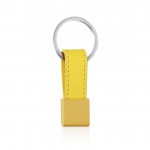 Einfacher Schlüsselanhänger in Farbe für Werbung Farbe gelb