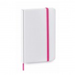 Bedruckbarer Notizblock A6 weiß Farbe pink erste Ansicht