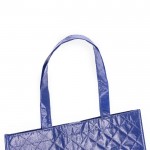 Laminierte Non-Woven-Taschen 160 g/m2 Farbe blau vierte Ansicht