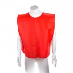 Vlies-Hemd mit elastischen Seiten für Erwachsene farbe rot dritte Ansicht