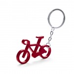 Schlüsselanhänger in Form eines Fahrrads als Werbeartikel Farbe rot