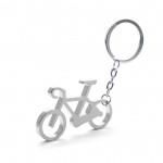 Schlüsselanhänger in Form eines Fahrrads als Werbeartikel Farbe silber