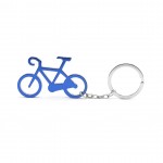 Schlüsselanhänger in Form eines Fahrrads als Werbeartikel Farbe blau zweite Ansicht
