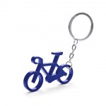 Schlüsselanhänger in Form eines Fahrrads als Werbeartikel Farbe blau