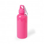 Bedruckte Flasche aus Kunststoff mit lebendigen Farben Farbe pink erste Ansicht