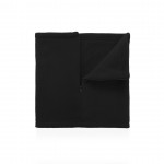 Halswärmer als Werbegeschenk mit Reißverschluss, 200 gr/m2 Farbe schwarz erste Ansicht