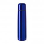 Große farbige Thermosflasche aus Stahl Farbe Köngisblau erste Ansicht