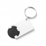 Schlüsselanhänger mit Chip für den Einkaufswagen Farbe schwarz zweite Ansicht