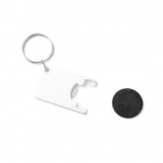 Schlüsselanhänger mit Chip für den Einkaufswagen Farbe schwarz dritte Ansicht