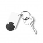Schlüsselanhänger mit Chip für den Einkaufswagen Farbe schwarz vierte Ansicht