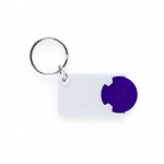 Schlüsselanhänger mit Chip für den Einkaufswagen Farbe blau