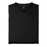 Technisches Sweatshirt aus Polyester 265 g/m2 Farbe schwarz Vorderansicht