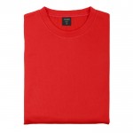 Technisches Sweatshirt aus Polyester 265 g/m2 Farbe rot Vorderansicht