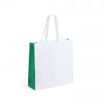 Weiße TNT-Tasche mit farbigen Seiten Farbe grün erste Ansicht