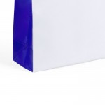 Weiße TNT-Tasche mit farbigen Seiten Farbe blau dritte Ansicht