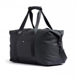 Wasserabweisende Reisetasche mit Riemen Farbe schwarz dritte Ansicht