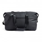 Wasserabweisende Reisetasche mit Riemen Farbe schwarz vierte Ansicht