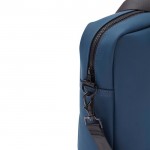 Laptop-Aktentasche mit Tragegurt und Griff für Trolley bedrucken, Farbe Blau, Detaiansicht 1