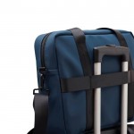 Laptop-Aktentasche mit Tragegurt und Griff für Trolley bedrucken, Farbe Blau, Detaiansicht 2