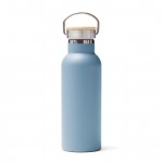 Robuste Edelstahlflasche bedrucken, Farbe Hellblau