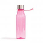 Tritan-Flasche mit Schlaufe zum Aufhängen als Werbegeschenk, Farbe Rosa
