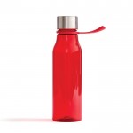 Tritan-Flasche mit Schlaufe zum Aufhängen als Werbegeschenk, Farbe Rot