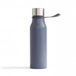 Thermoflasche aus Edelstahl mit Griff bedrucken, Farbe Blau