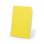 Bedrucktes Notizbuch in leuchtenden Farben Farbe gelb erste Ansicht