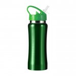 Stahlflasche mit Griff und Ausgießer Farbe Grün erste Ansicht