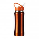 Stahlflasche mit Griff und Ausgießer Farbe Orange erste Ansicht