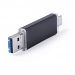 USB-Stick mit Komplettanschluss bedrucken. Farbe schwarz