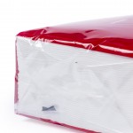 Bedruckte Spenderbox für 100 Taschentücher  Farbe rot zweite Ansicht